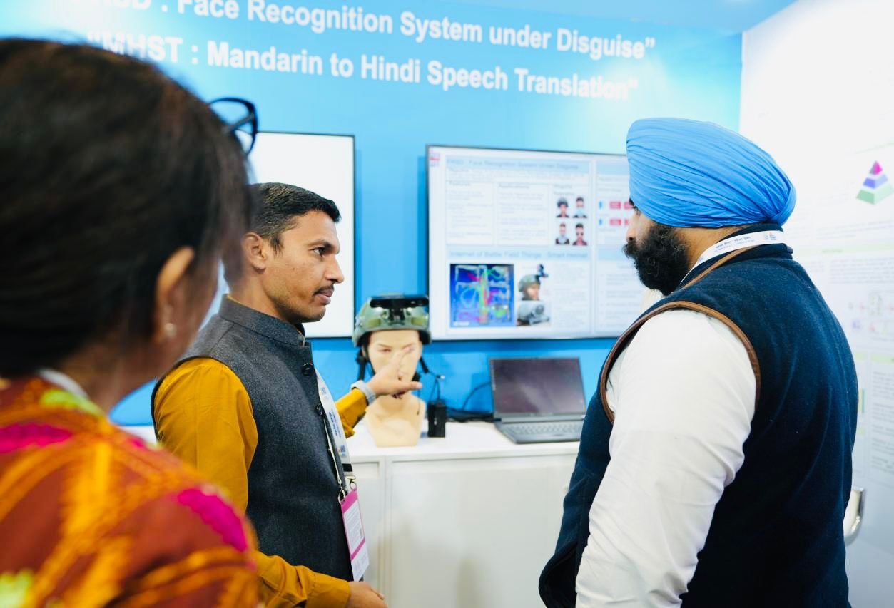 Punjab Education Minister Harjot Singh Bains interacting with global technology leaders at India AI Impact Expo 2026 in New Delhi (2)