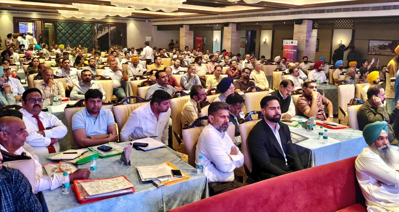 Minister Sanjeev Arora interacting with industrialists during MSME meeting in Patiala