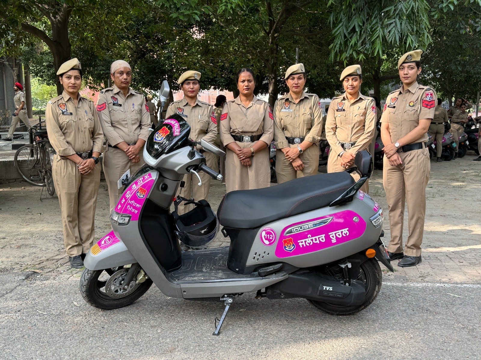 DGP also flagged off a fleet of 93 electric scooters for women police